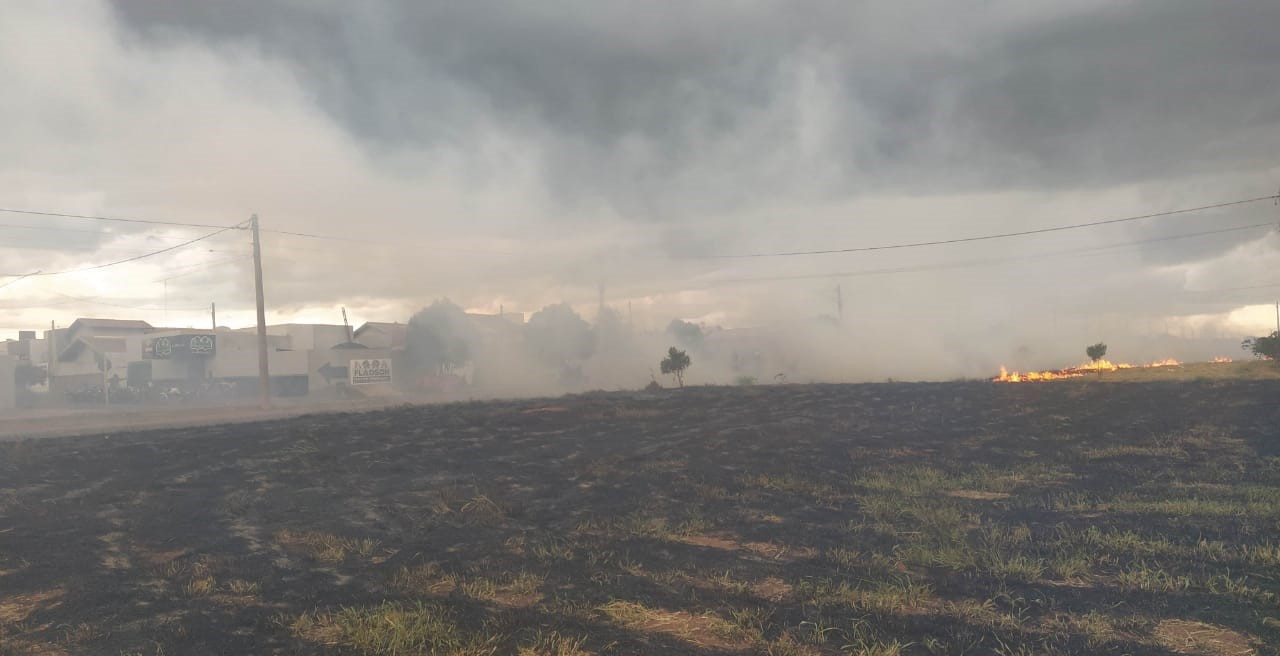 Área atingida pelo fogo - Foto: PMA/Divulgação